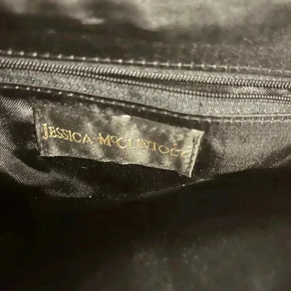 Jessica McClintock Black  Sequins CLUTCH HANDBAG EVENING BAG - Picture 4 of 4